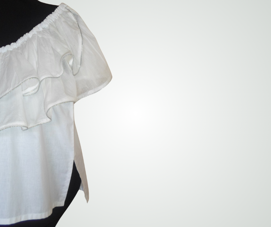 Double Flounce Blouse Blouse