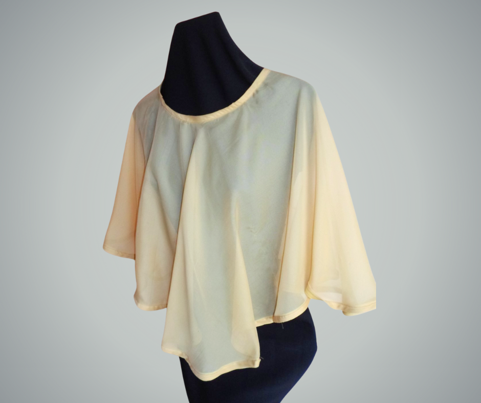 Half Size Ponchos Gold Top