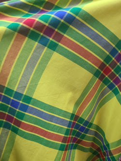 Pink Madras Bolero S / Yellow Bolero