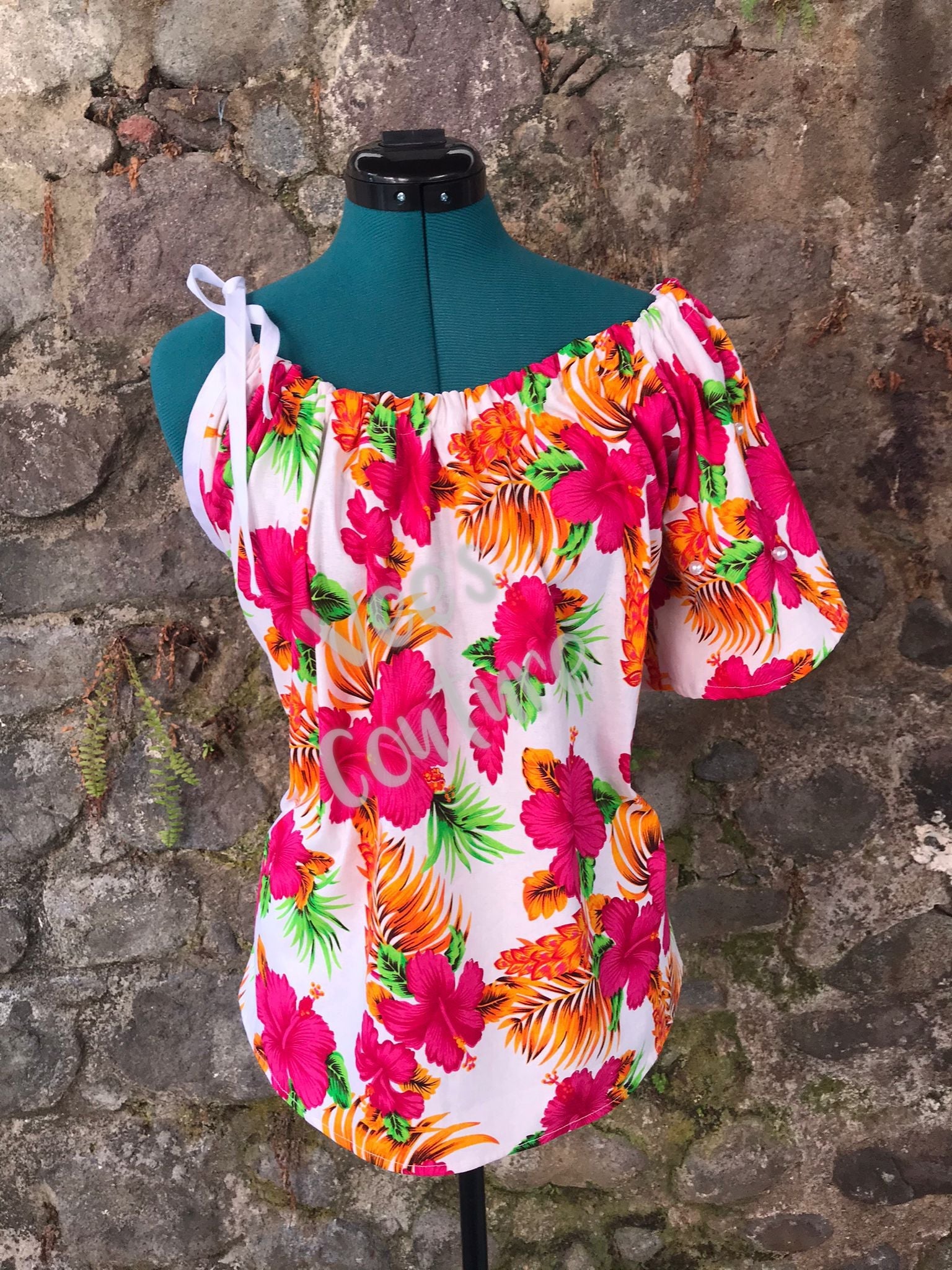 Off-Shoulder Creole Blouse Cb3