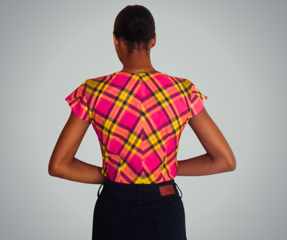 Pink Madras Bolero Bolero