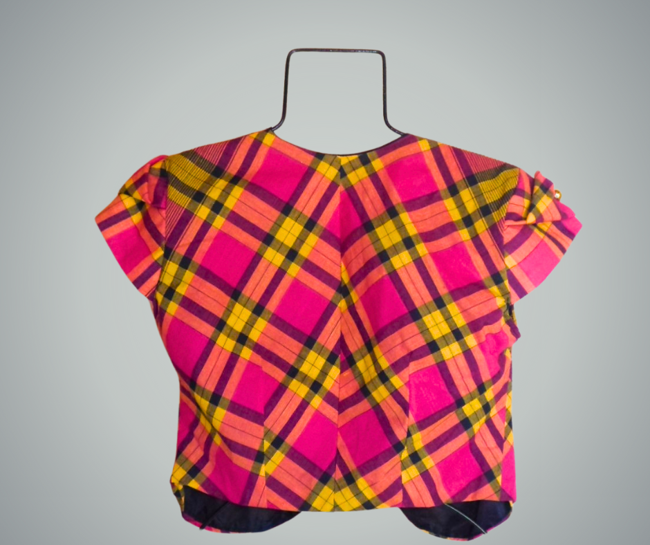 Pink Madras Bolero Bolero