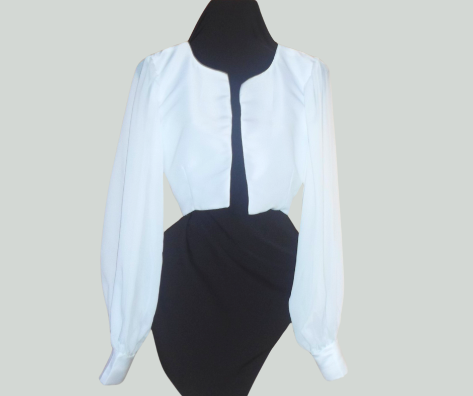 Long Sleeve Bolero - White