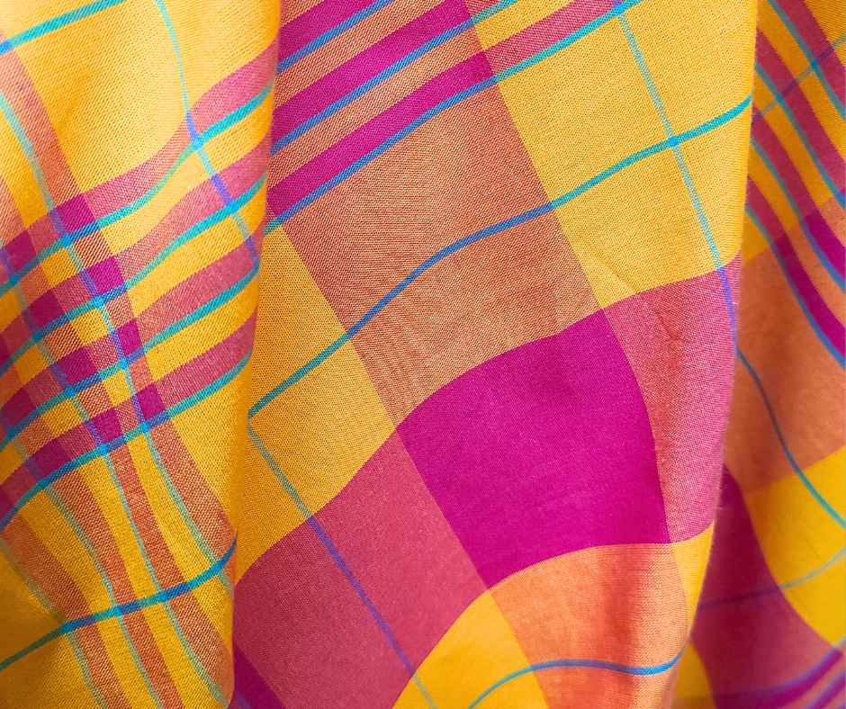 Vee’s Jip Orange And Pink Madras