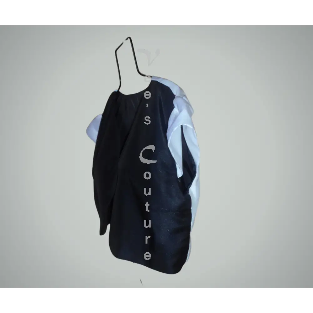 Black On White Bolero Top