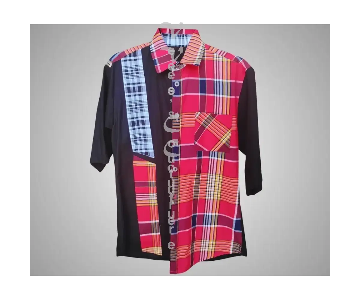 Color Block Madras MEN’S SHIRT
