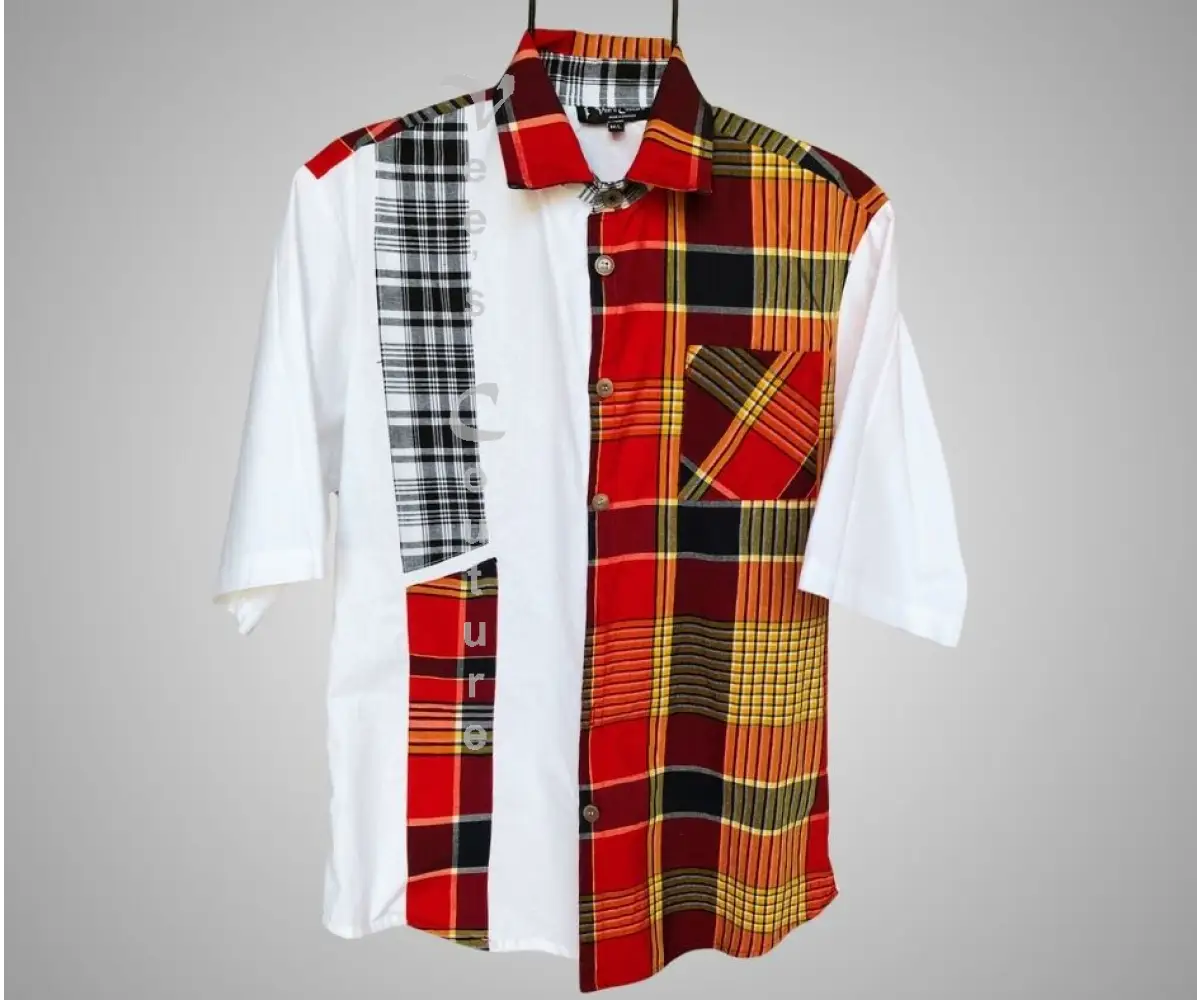 Color Block Madras MEN’S SHIRT