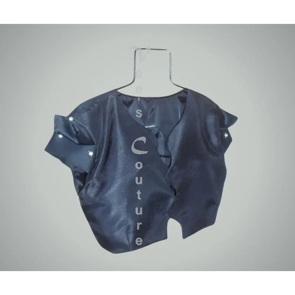 Faux Silk Bolero Top