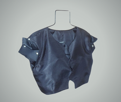 Faux Silk Bolero Top