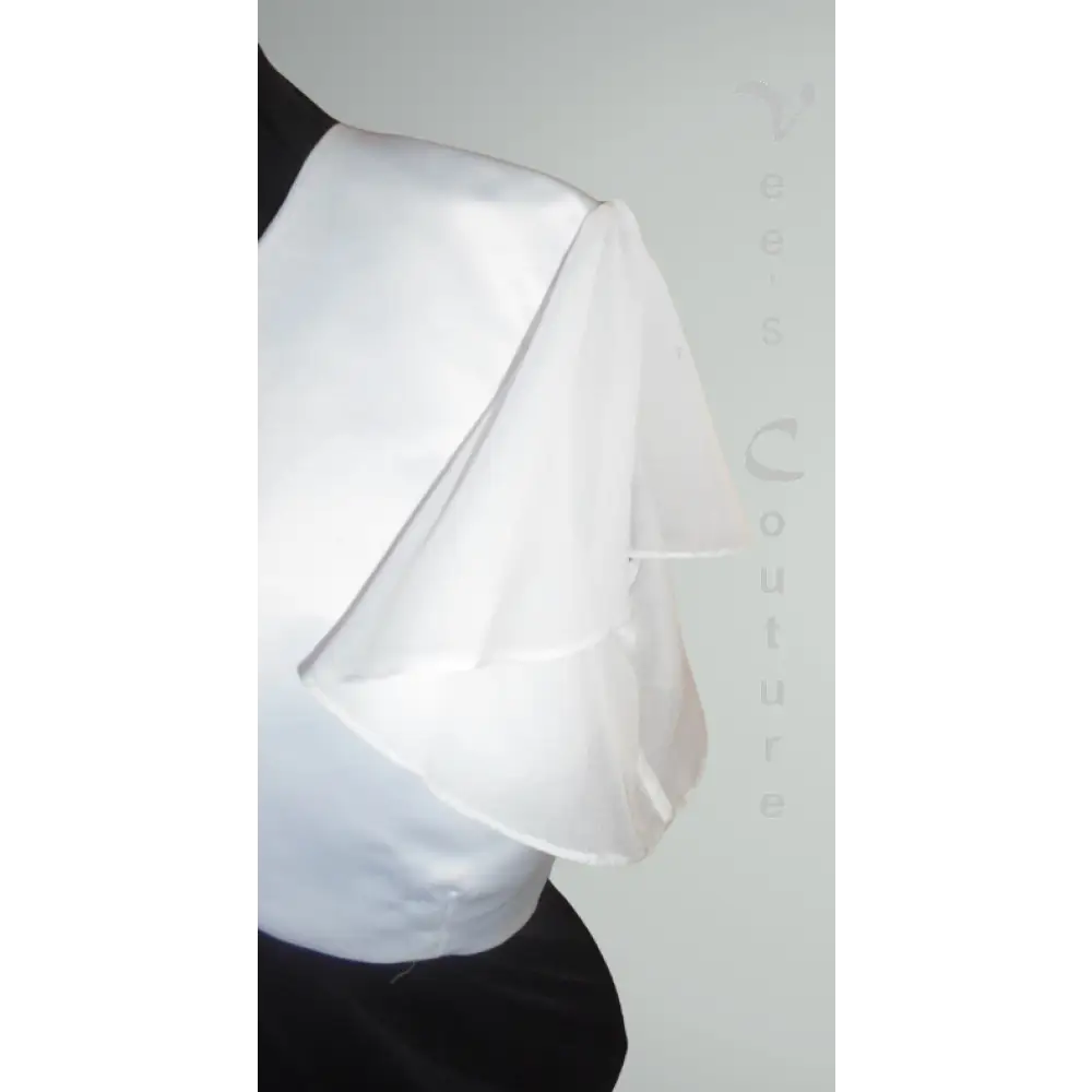 Flutter Sleeve Bolero - White Blouse