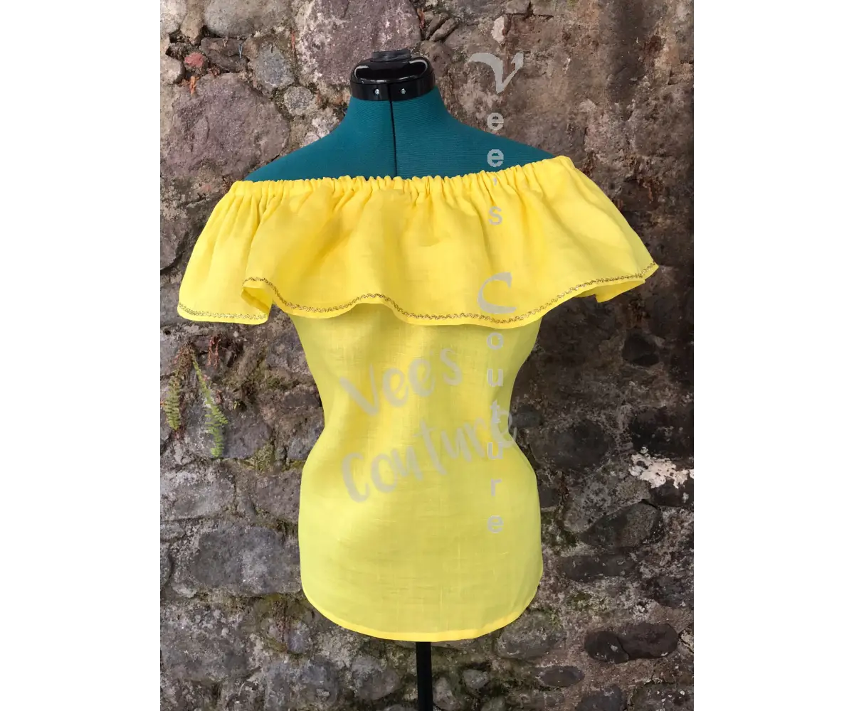 Off-Shoulder Creole Blouse Cb4