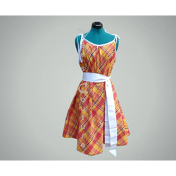 Madras String Dress dress