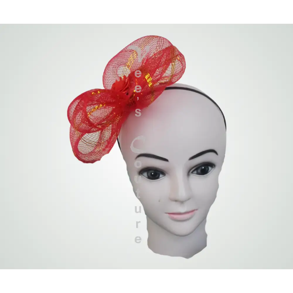 Spiral Web Fascinators Red Hats