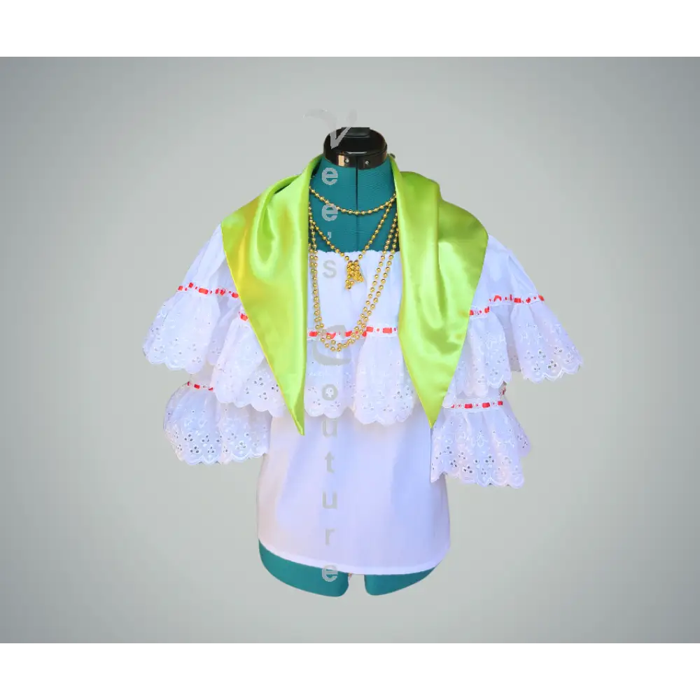 Tradiitional Foula Lime Green Foula