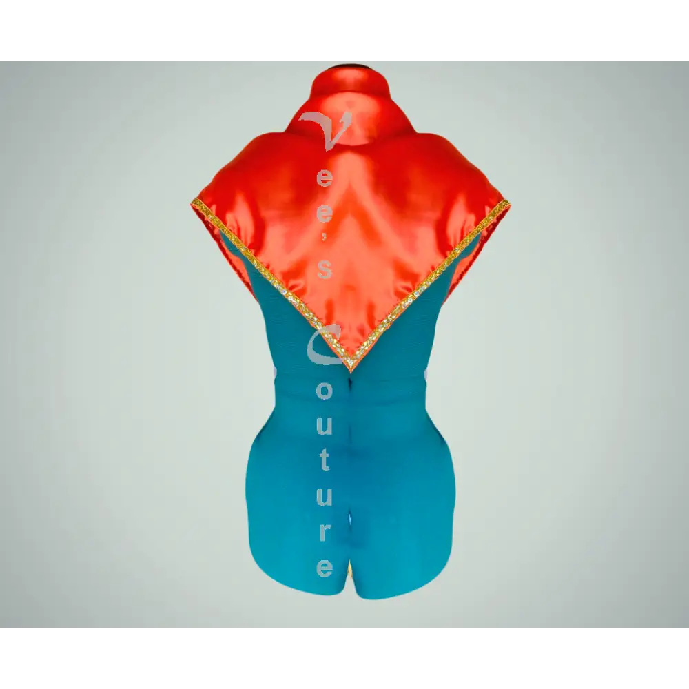 Traditional Foula with Trimming Orange 2 foula